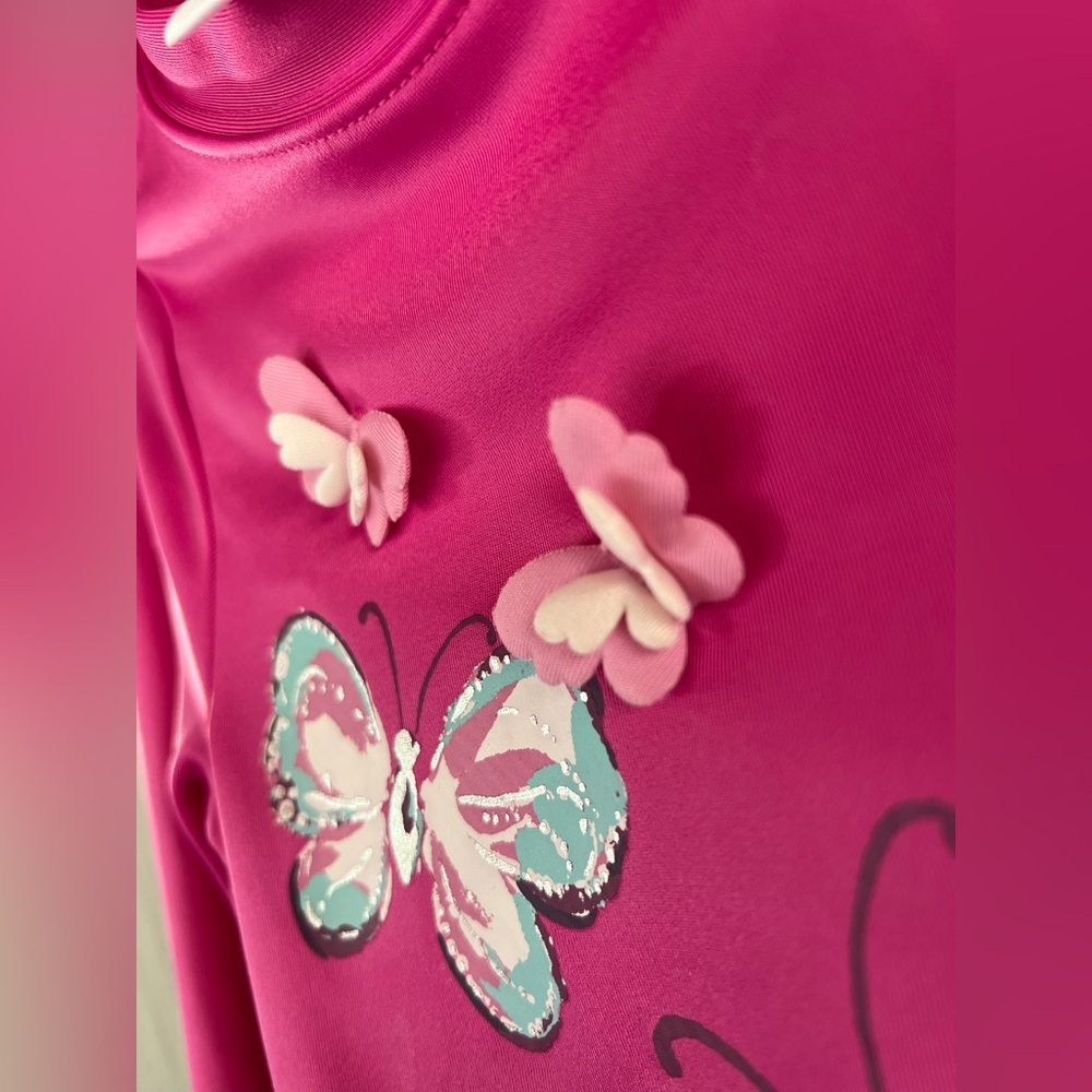 Gymboree- Butterfly Print Long sleeve Swimsuit 2pc Set (Size 3T) NWOT - Picture 3 of 5